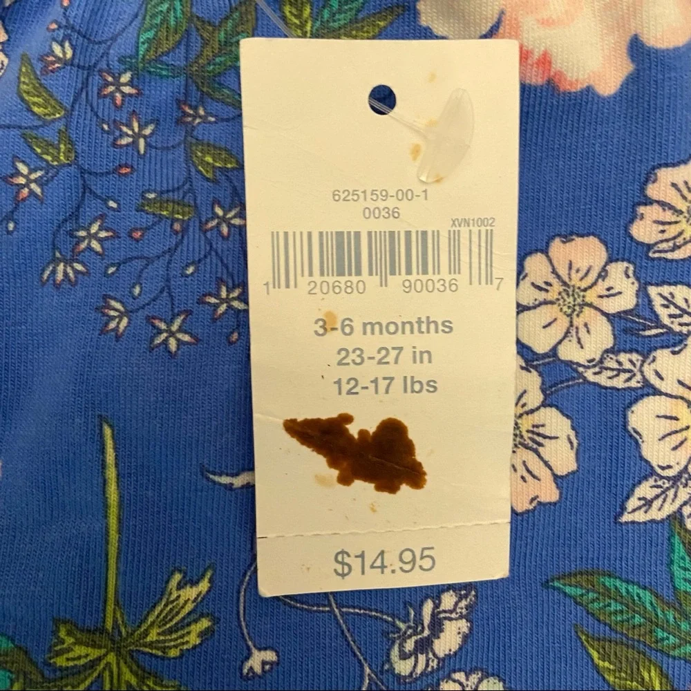 NWT Baby Gap Girls Floral Leggings Pants Size 3-6 months